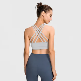 Seamless Crisscross Back Sports Bra