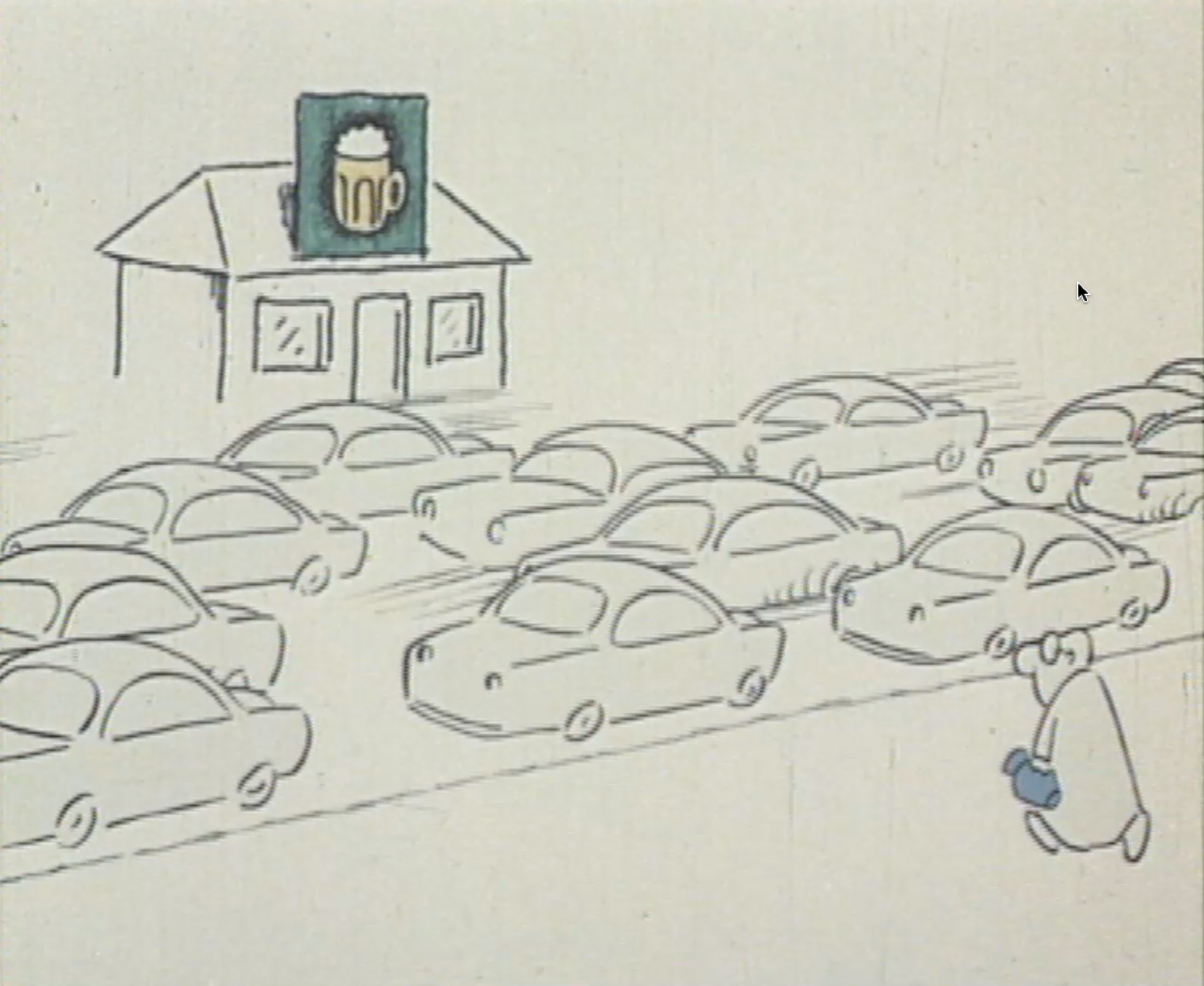 Pivo přes ulici (Václav Bedřich, 1974)