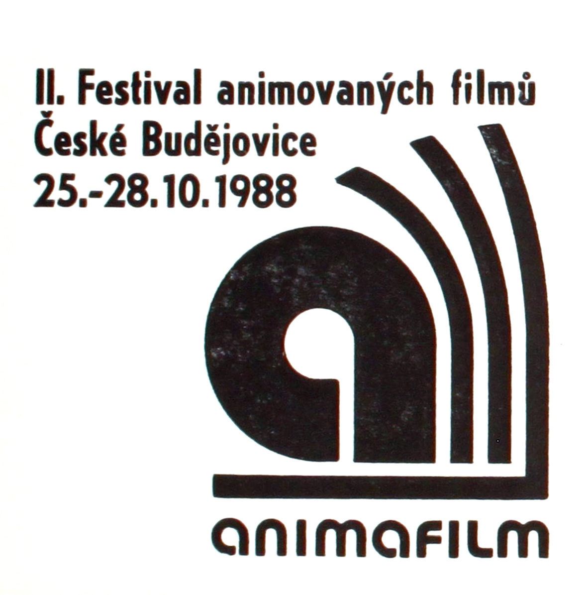 Grafika pozvánky (1988) zdroj: Jihočeská vědecká knihovna.