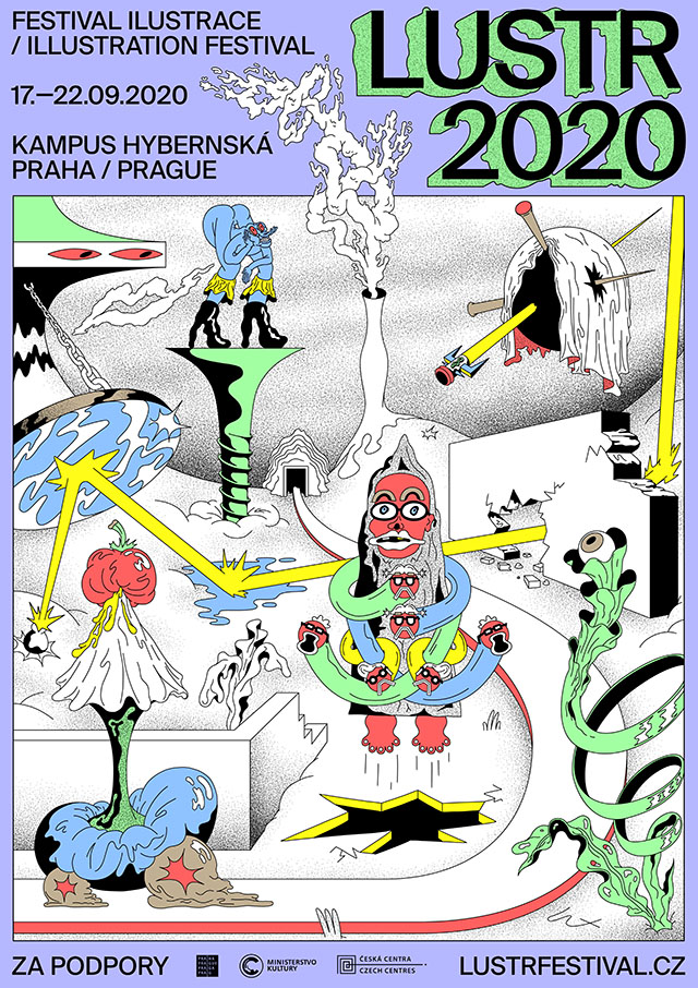vizuální identita festivalu LUSTR 2020