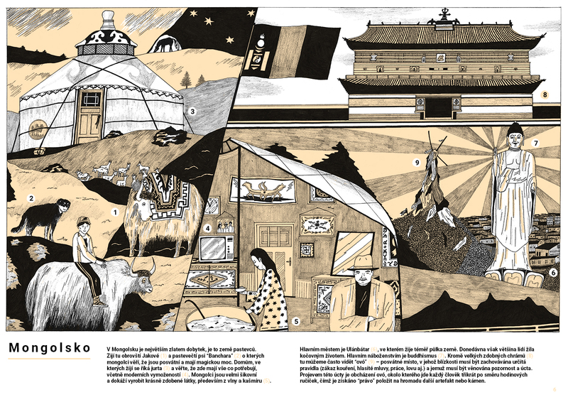 velký ilustrovaný atlas světa – Mongolsko