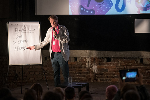 Masterclass Billa Plymptona na Anifilmu 2022 (foto: René Wolfík)