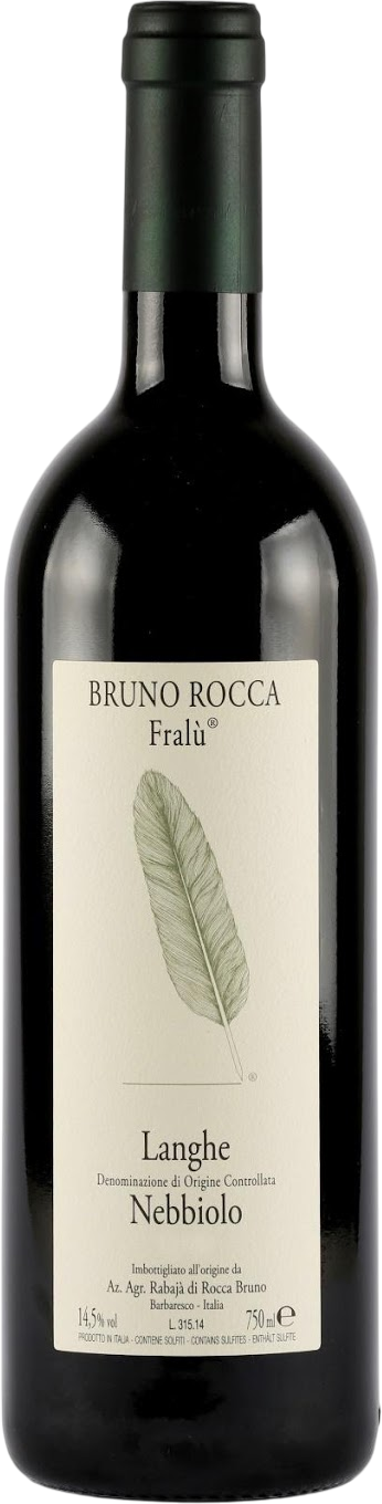 Bottle of Bruno Rocca Langhe Nebbiolo Fralu 2023