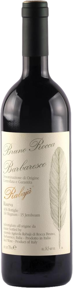 Bottle of Bruno Rocca Barbaresco Riserva Rabaja 2020