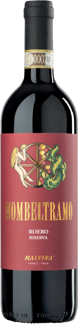 Bottle of Malvira' Roero Nebbiolo Riserva Mombeltramo DOCG 2016