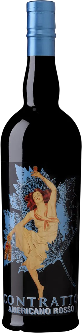 Bottle of Contratto Vermouth Americano Rosso