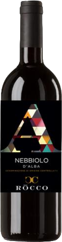 Bottle of Rocco Nebbiolo Piemonte 2021