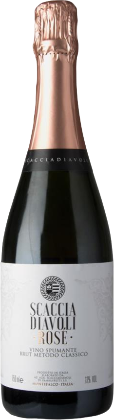 Bottle of Scacciadiavoli Spumante Brut Rose Metodo Classico 2023