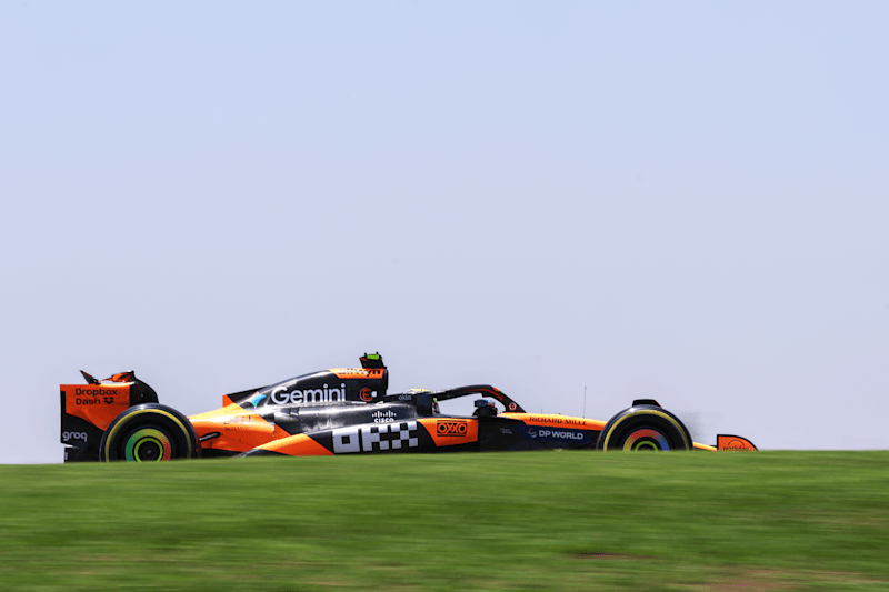 Norris leads tight McLaren battle in São Paulo Practice 1