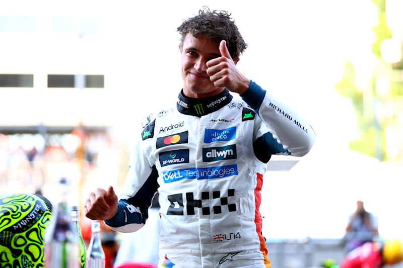 Lando Norris takes an amazing pole in Mexico, but there are two Ferraris behind him
