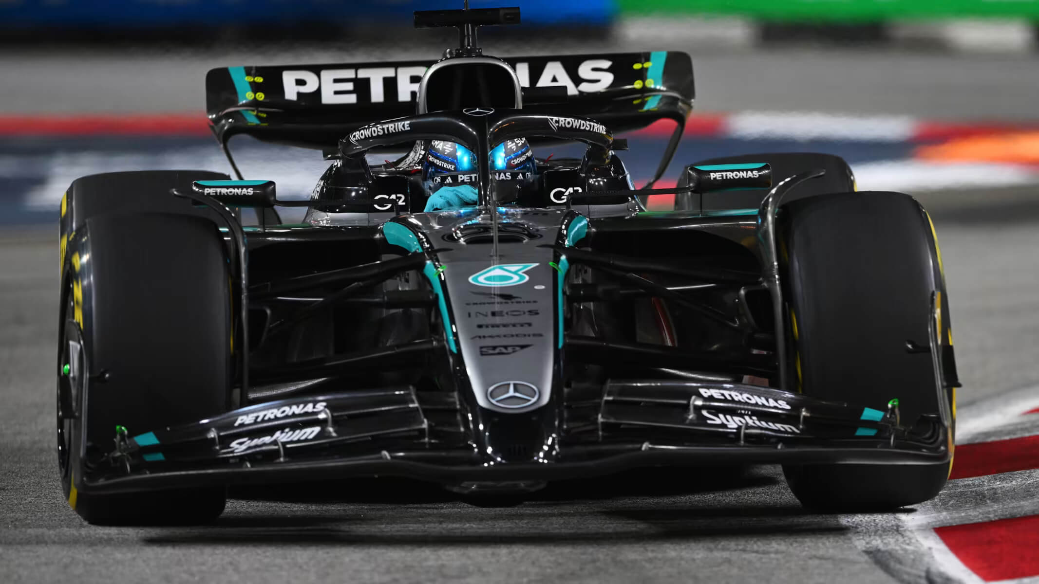 Russell wins 2025 Singapore GP as McLaren clinch constructors’ title