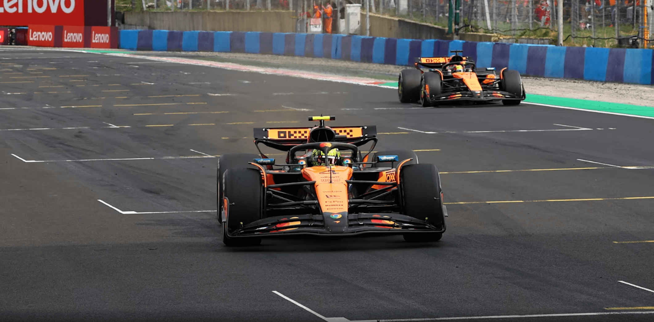 Norris leads McLaren 1-2 in thrilling Hungarian GP race, Russel claims podium