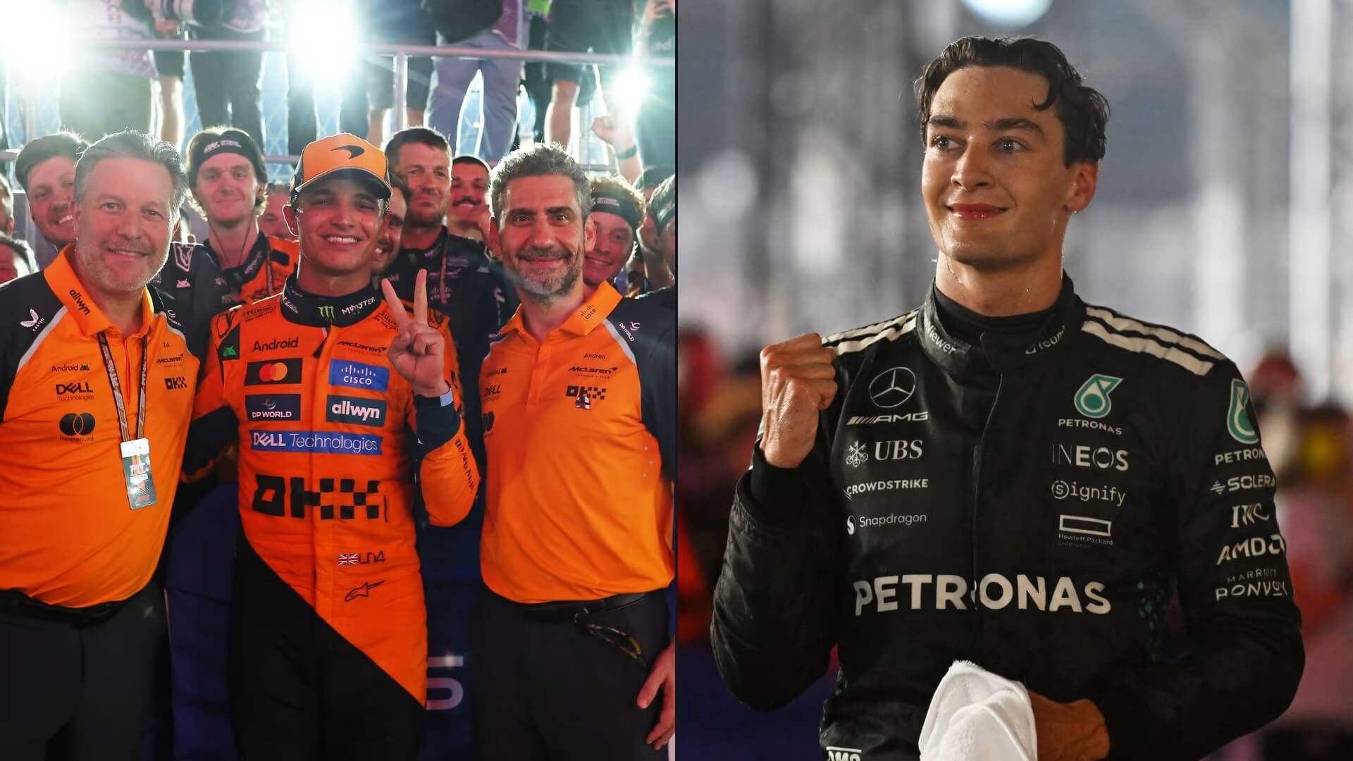 Russell's Singapore redemption, while McLaren civil war erupts between Norris and Piastri