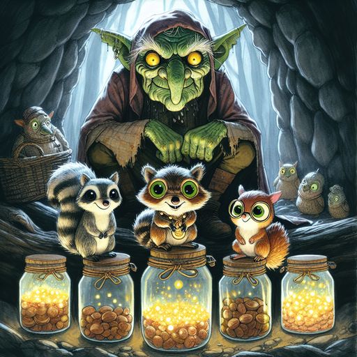 Illustration for Chapter 4: The Grumpy Goblin's Cave