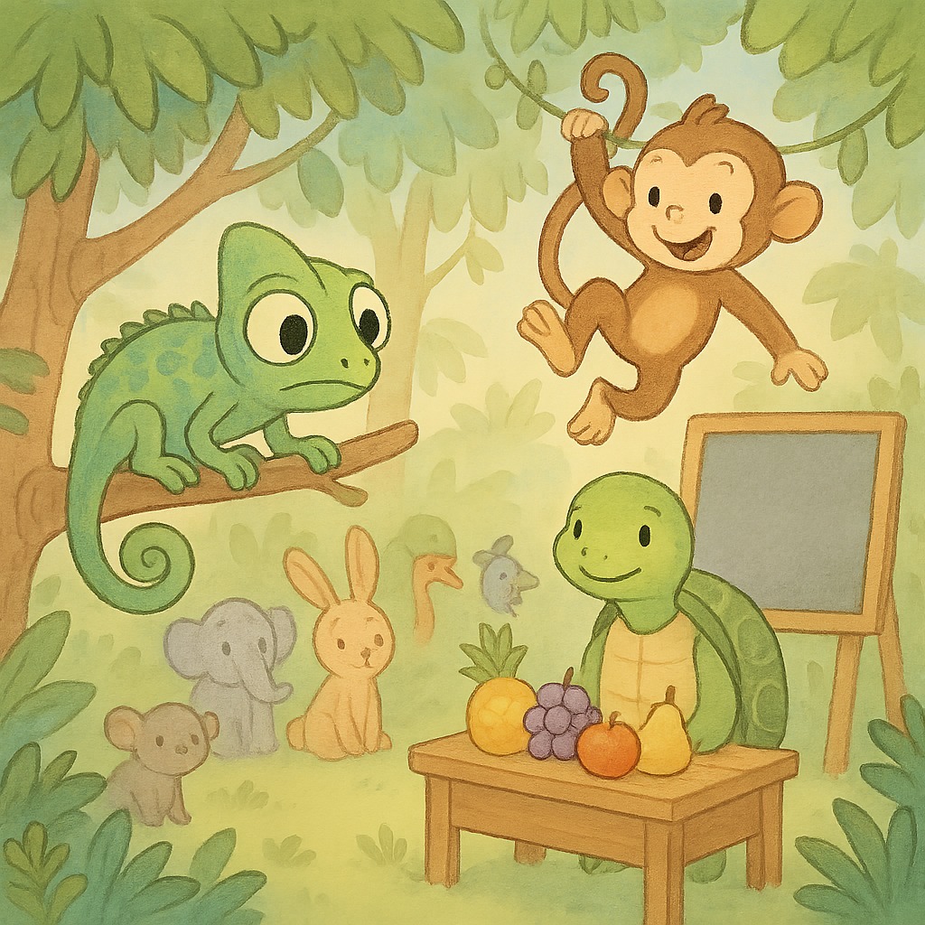 "Cammy Cameleon și Misterul Fructelor Dispărute"