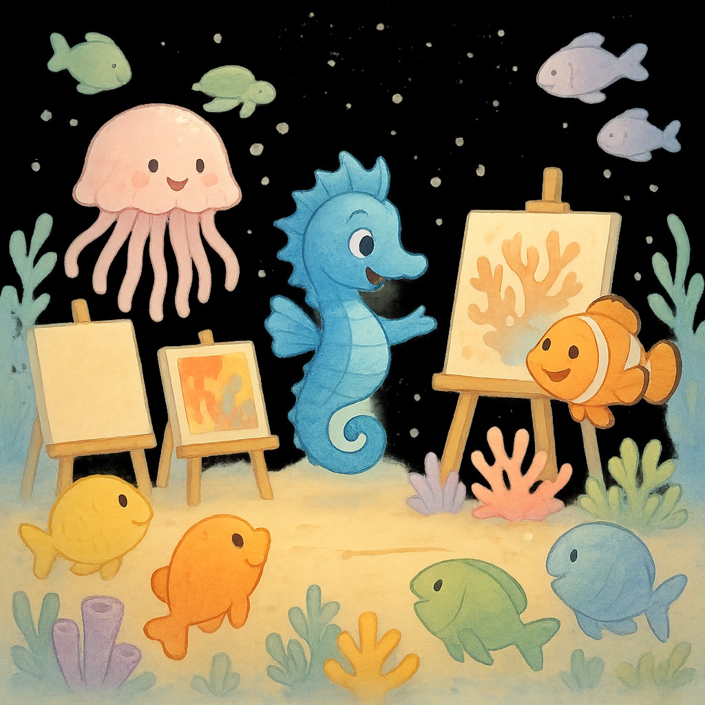Illustration for Chapter 4: "Începe Expoziția de Artă"