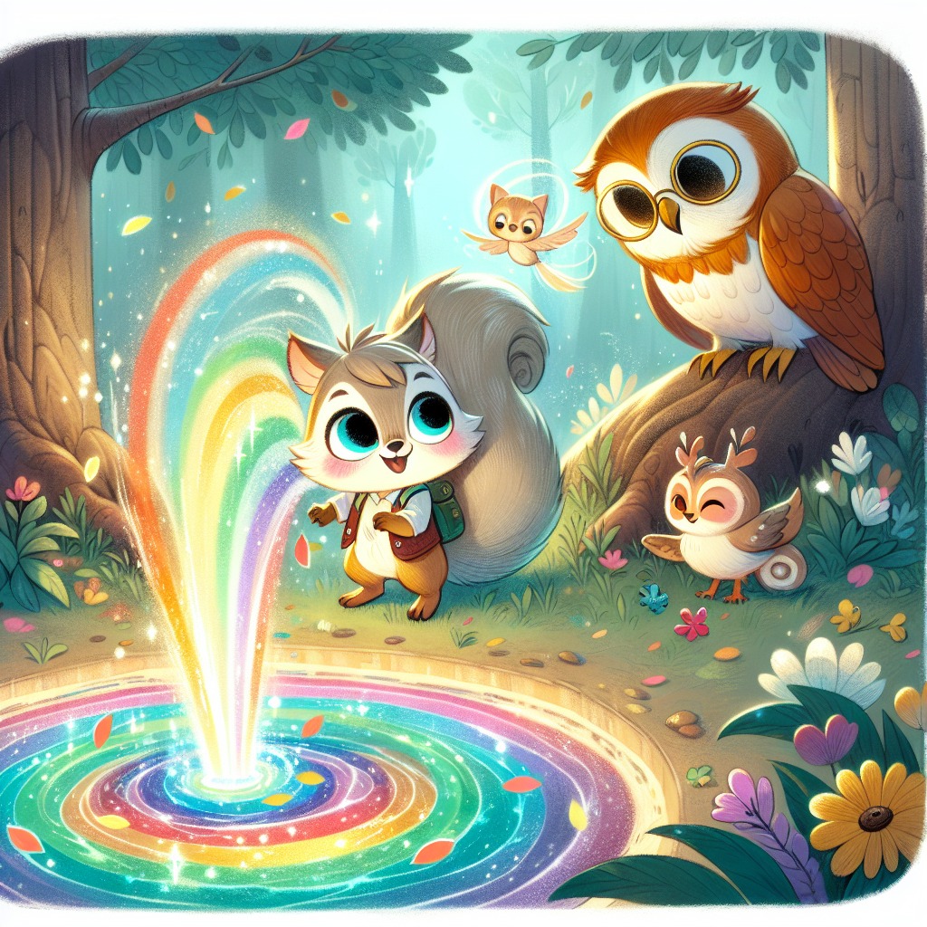 Illustration for Chapter 3: The Secret of the Rainbow Fountain