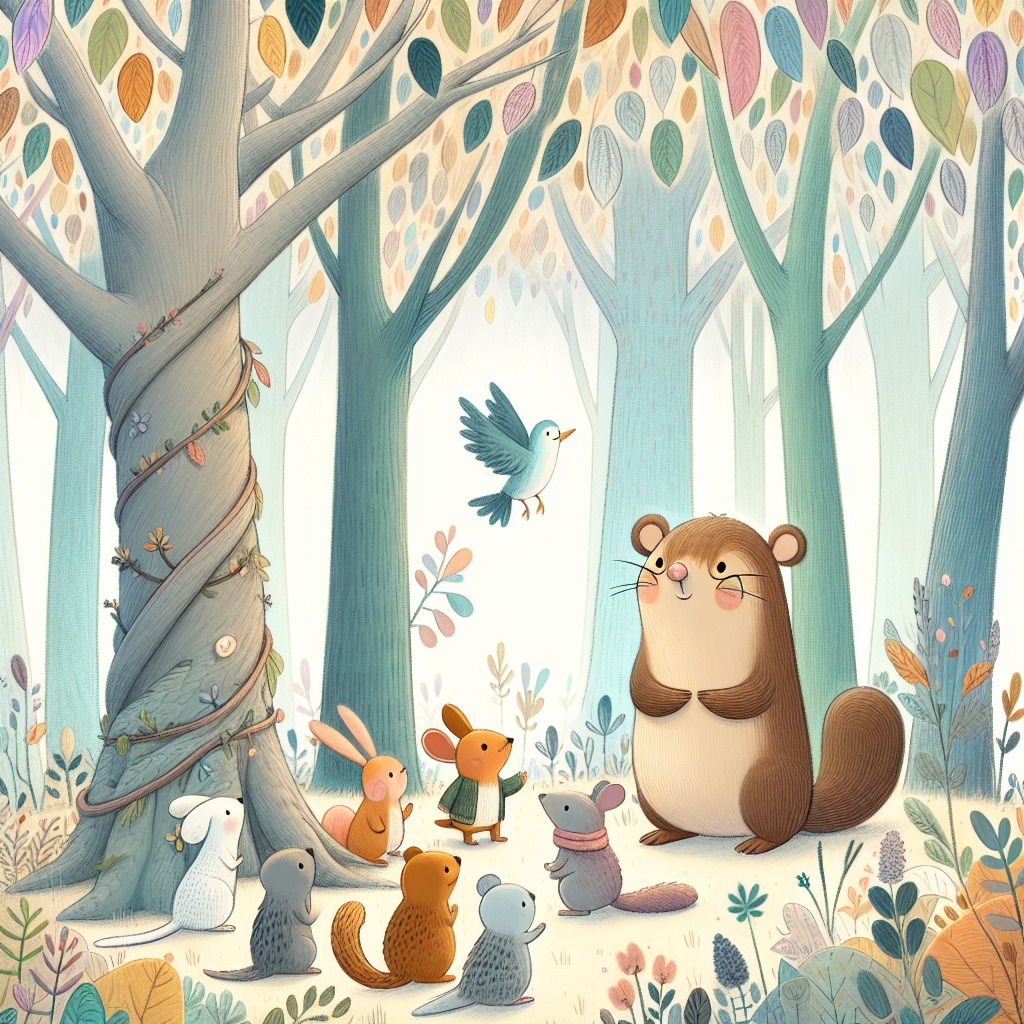 Illustration for Chapter 3: The Whispering Woods