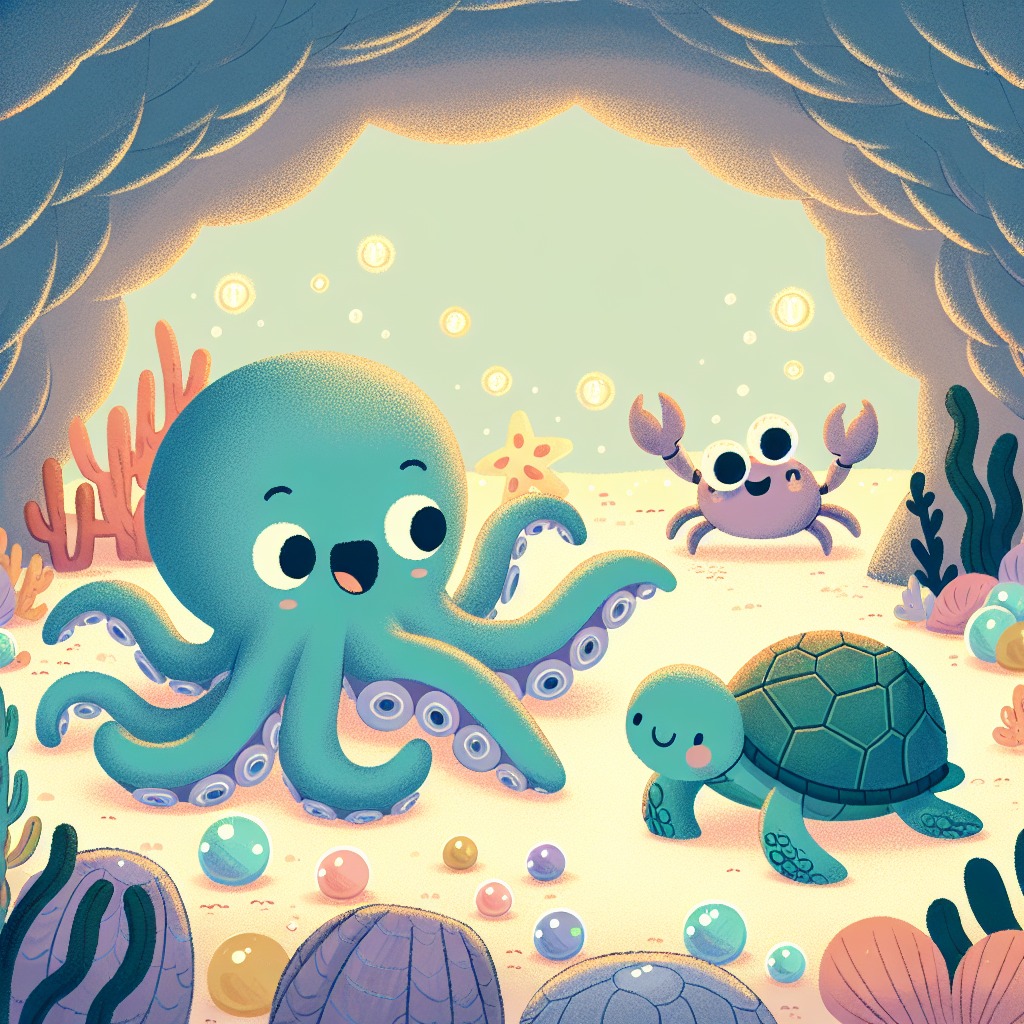 Oliver and the Hidden Cave of Glowing Pearls