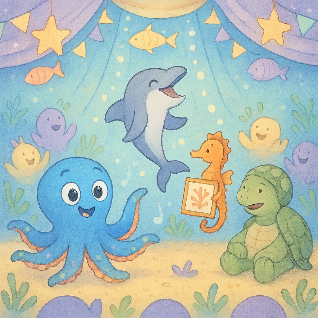 Illustration for Chapter 5: "Spectacolul de Talente al Oceanului"
