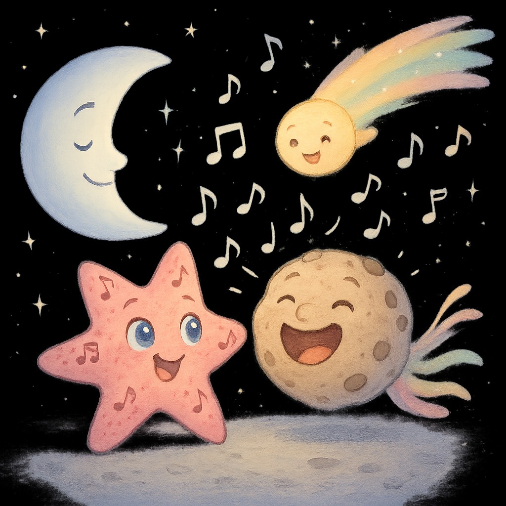 Illustration for Chapter 3: The Cheerful Asteroid