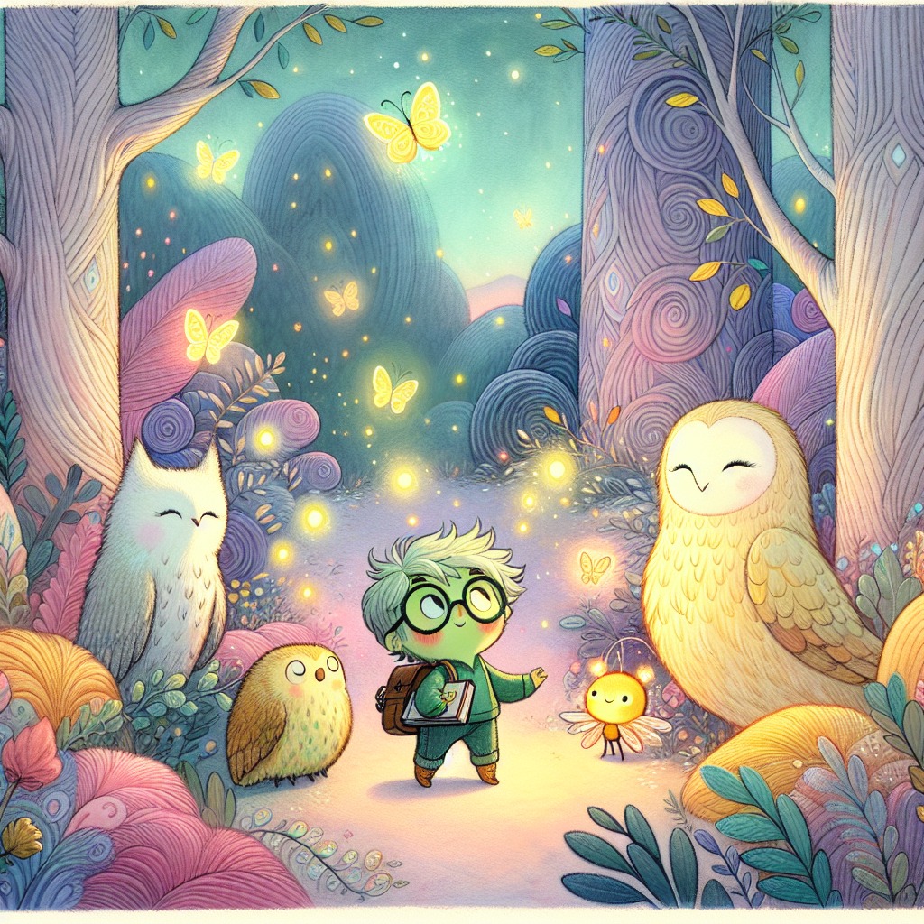 Illustration for Chapter 2: The Whispering Woods