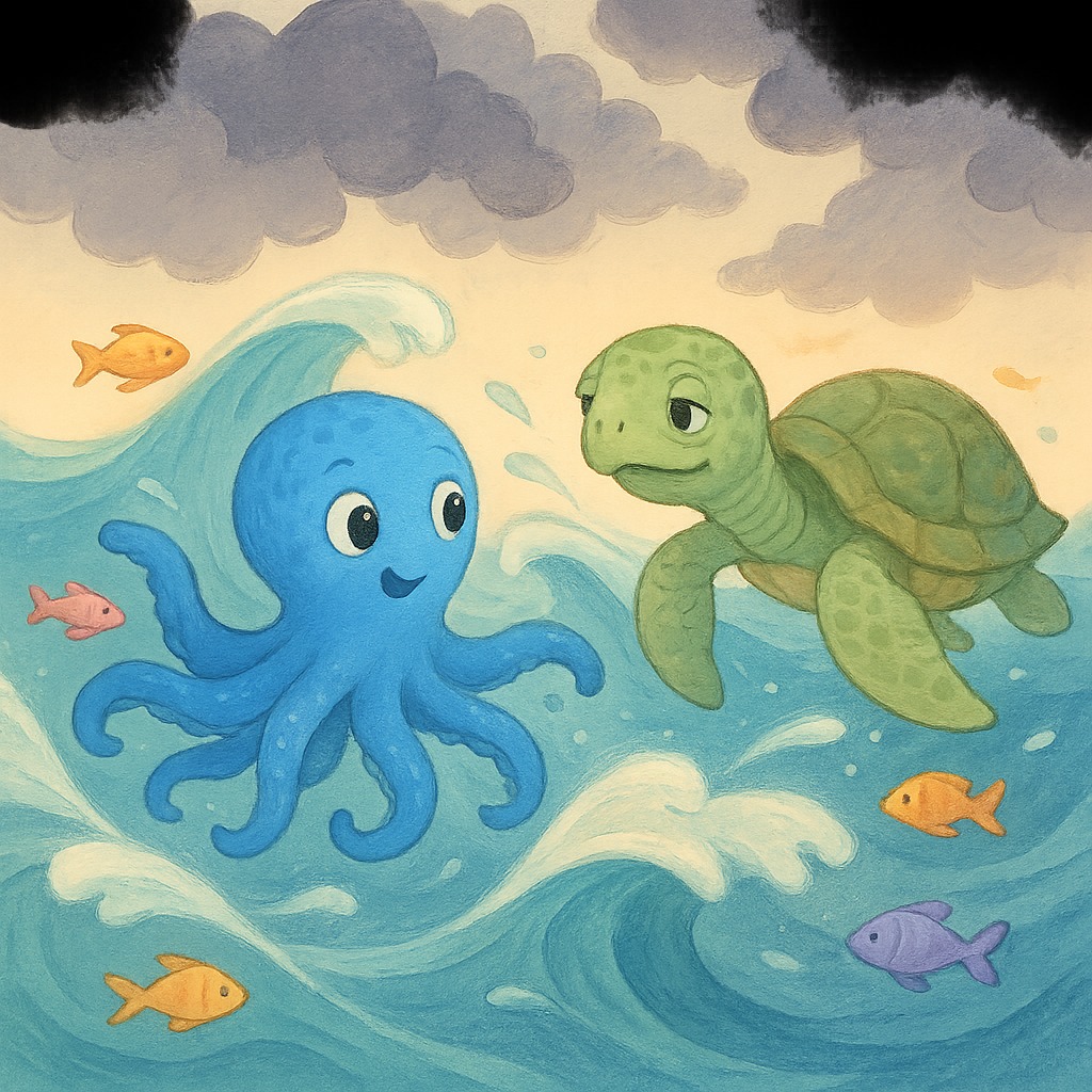 Illustration for Chapter 2: "Navigând pe Valuri"