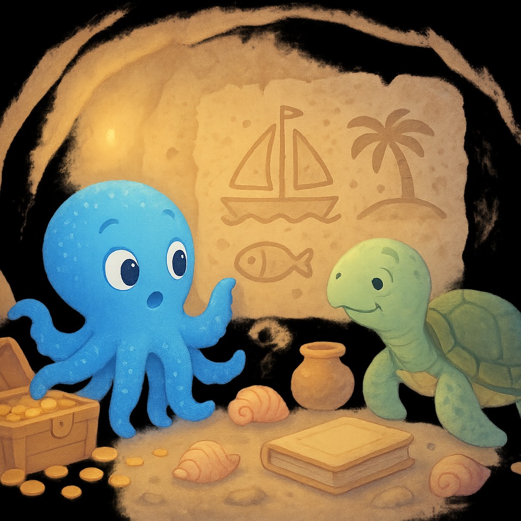 Illustration for Chapter 3: "Secretele Insulei"