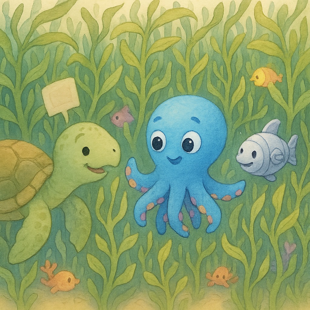 Illustration for Chapter 3: "Enigma labirintului de alge marine"