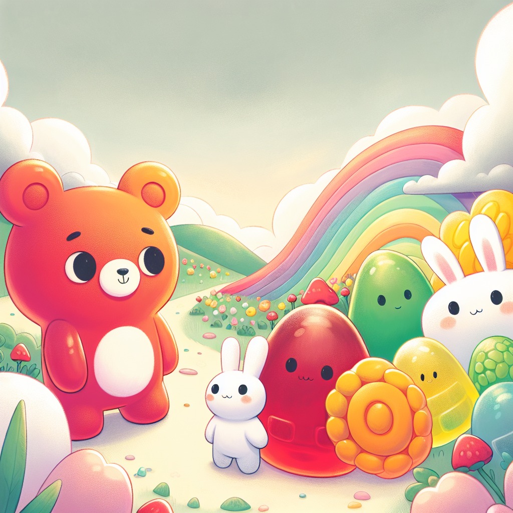 Jellio and the Candy Rainbow Fountain