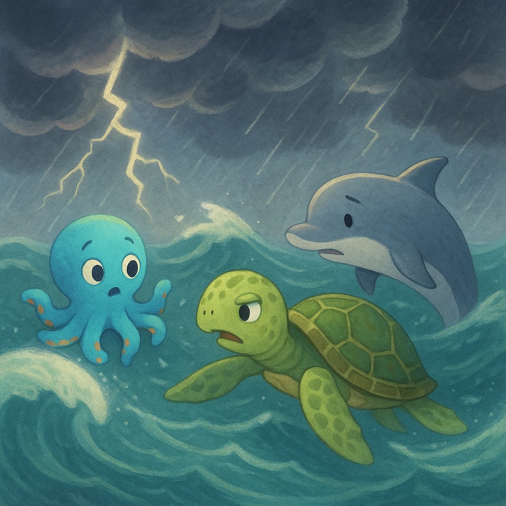 Illustration for Chapter 3: "Marea Furtună"