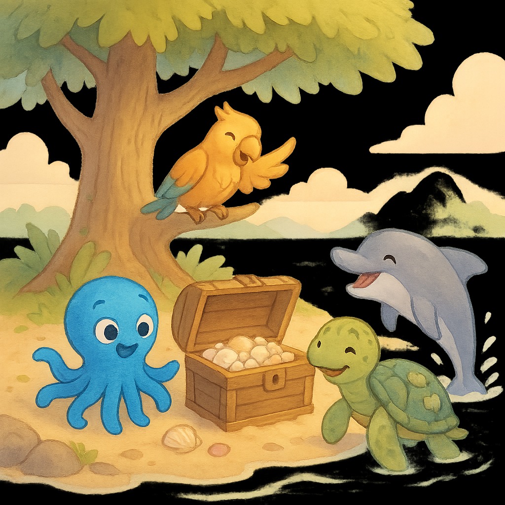 Illustration for Chapter 3: The Secret of the Lost Island