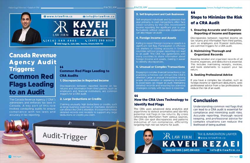 Canada Revenue Agency Audit Triggers: Common Red Flags Leading to an Audit