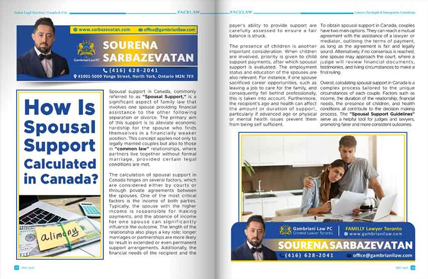 How Is Spousal Support Calculated in Canada?