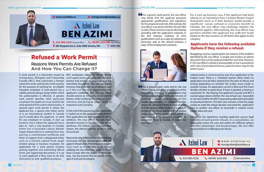 Refused a Work Permit