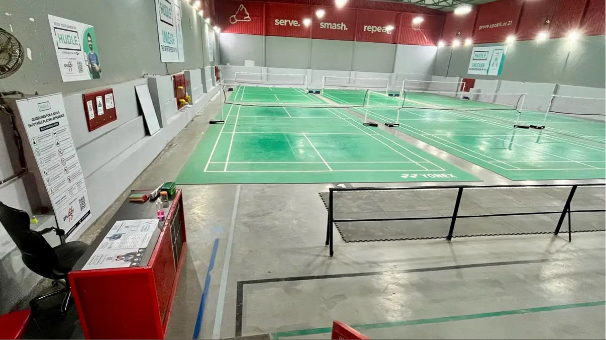 Badminton court at CoPlay Spuddy | Gurgaon in Sector 48, Gurugram, Haryana 122001, India - Professional badminton courts for weekend games and tournaments