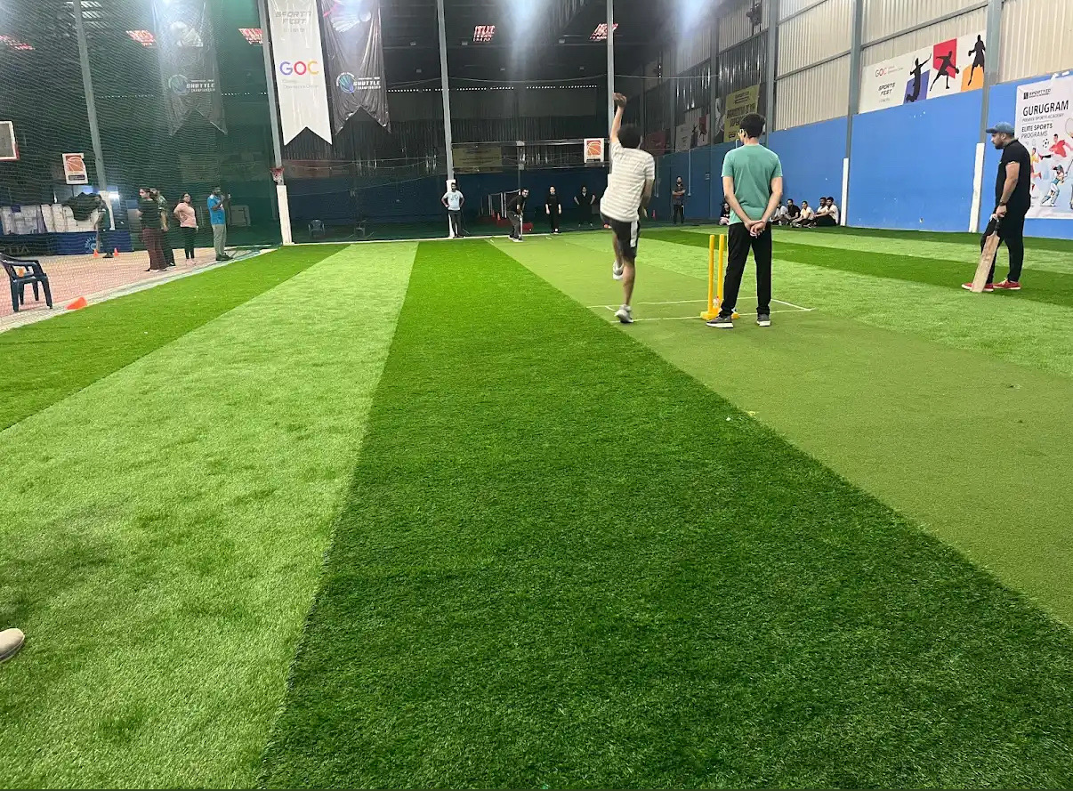 Badminton court at Sportyzo Indoor Box Cricket Sector 71 in Sector 71, Gurugram, Haryana 122004, India - Professional badminton courts for weekend games and tournaments