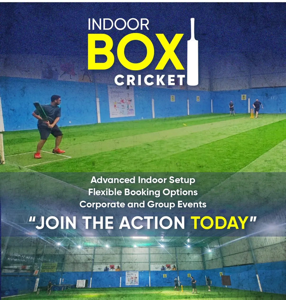 Badminton court at Sportyzo Indoor Box Cricket Sector 71 in Sector 71, Gurugram, Haryana 122004, India - Professional badminton courts for weekend games and tournaments