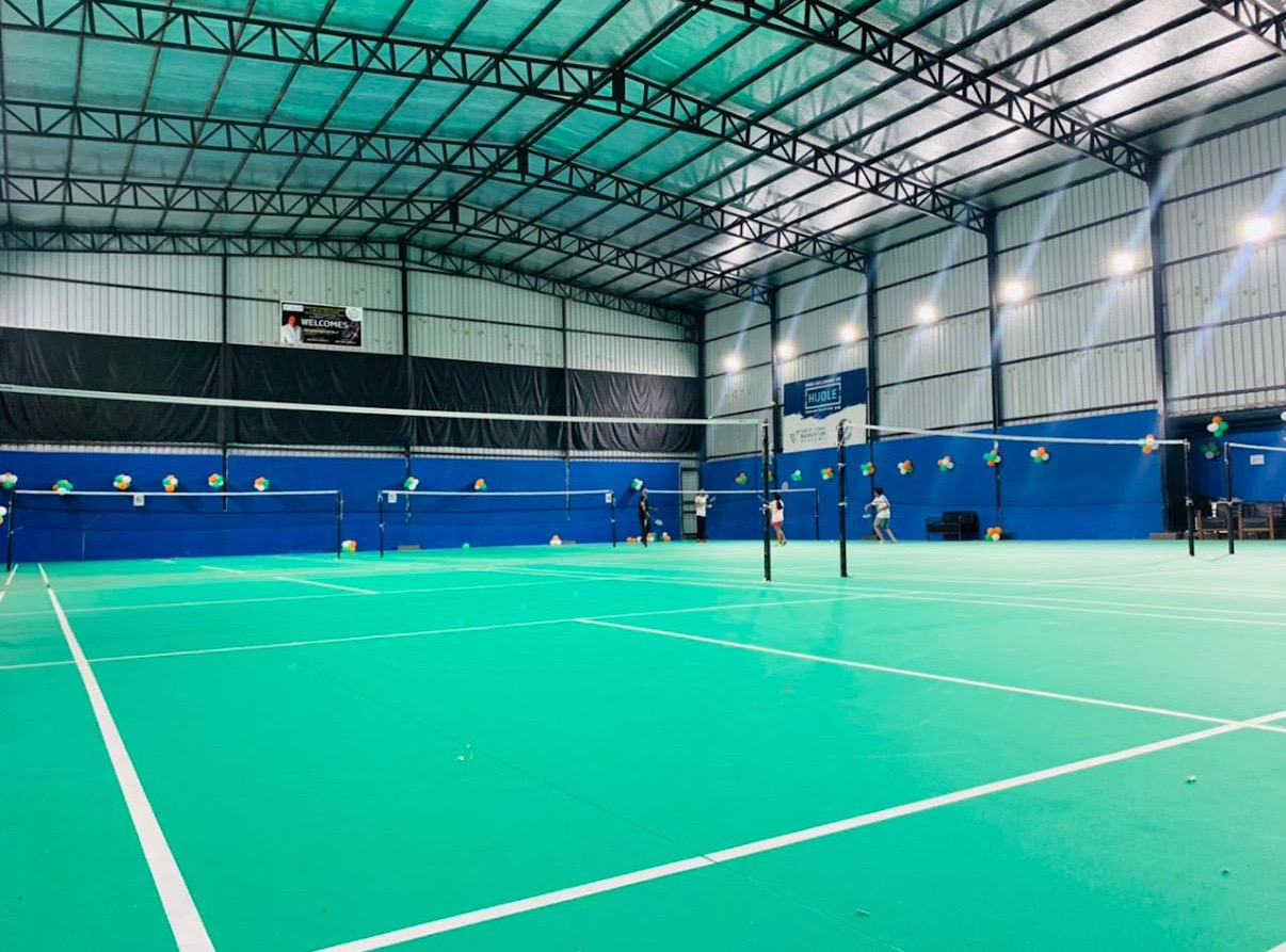 Badminton court at Surjit Singh Badminton Academy Gurugram in DLF Phase 1, Sector 26, Gurugram, Haryana 122002, India - Professional badminton courts for weekend games and tournaments