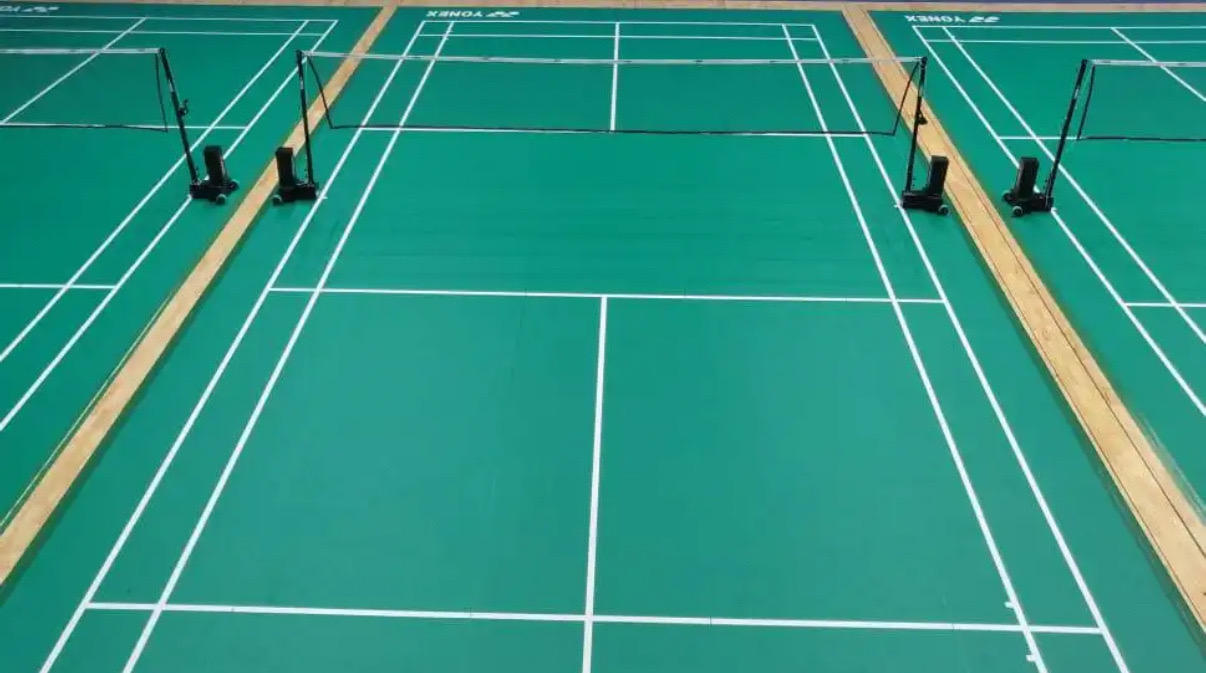 Badminton court at Deuce Sports - Badminton Arena in Sector 64, Gurugram, Haryana 122101, India - Professional badminton courts for weekend games and tournaments