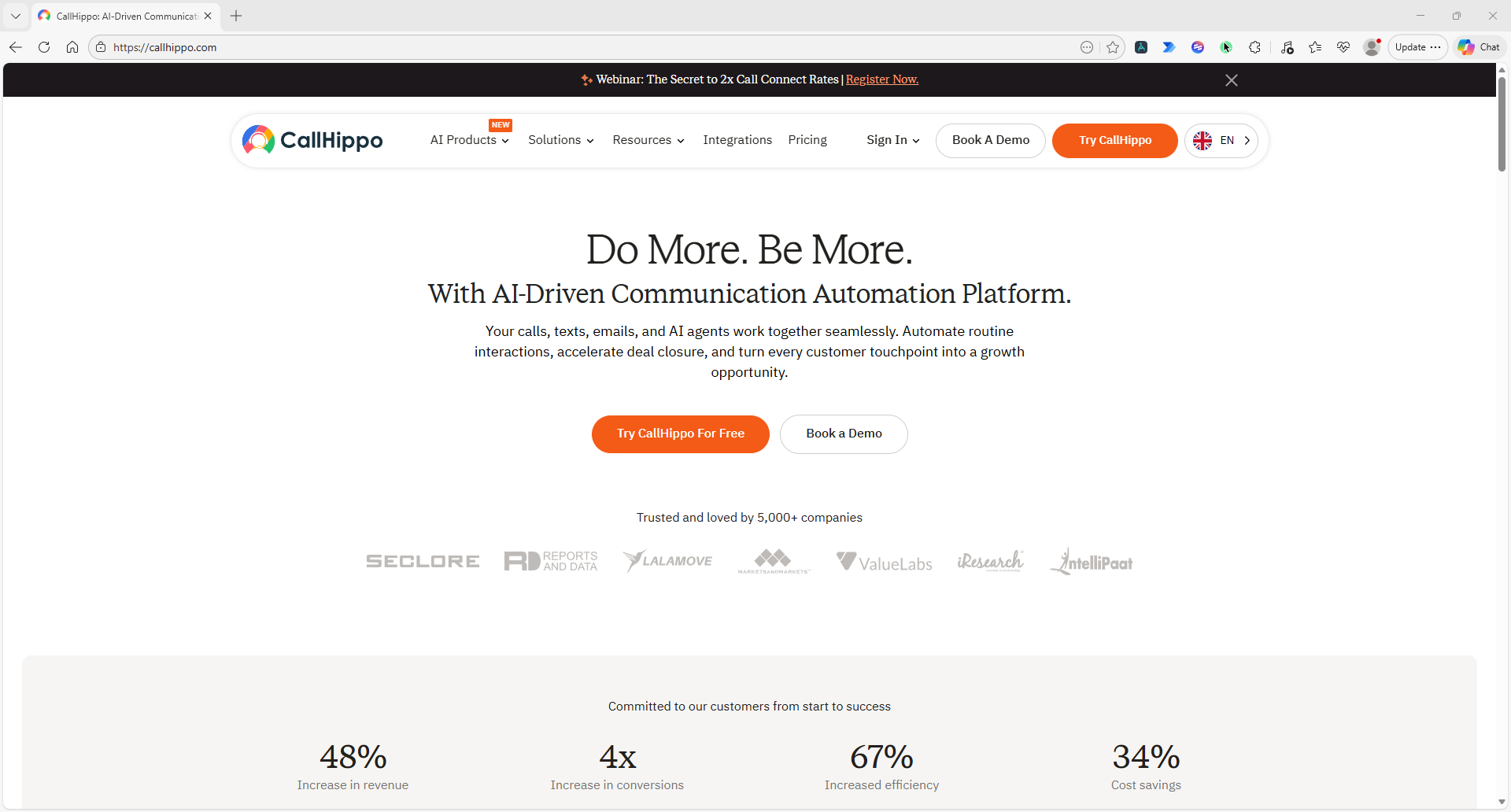 CallHippo interface