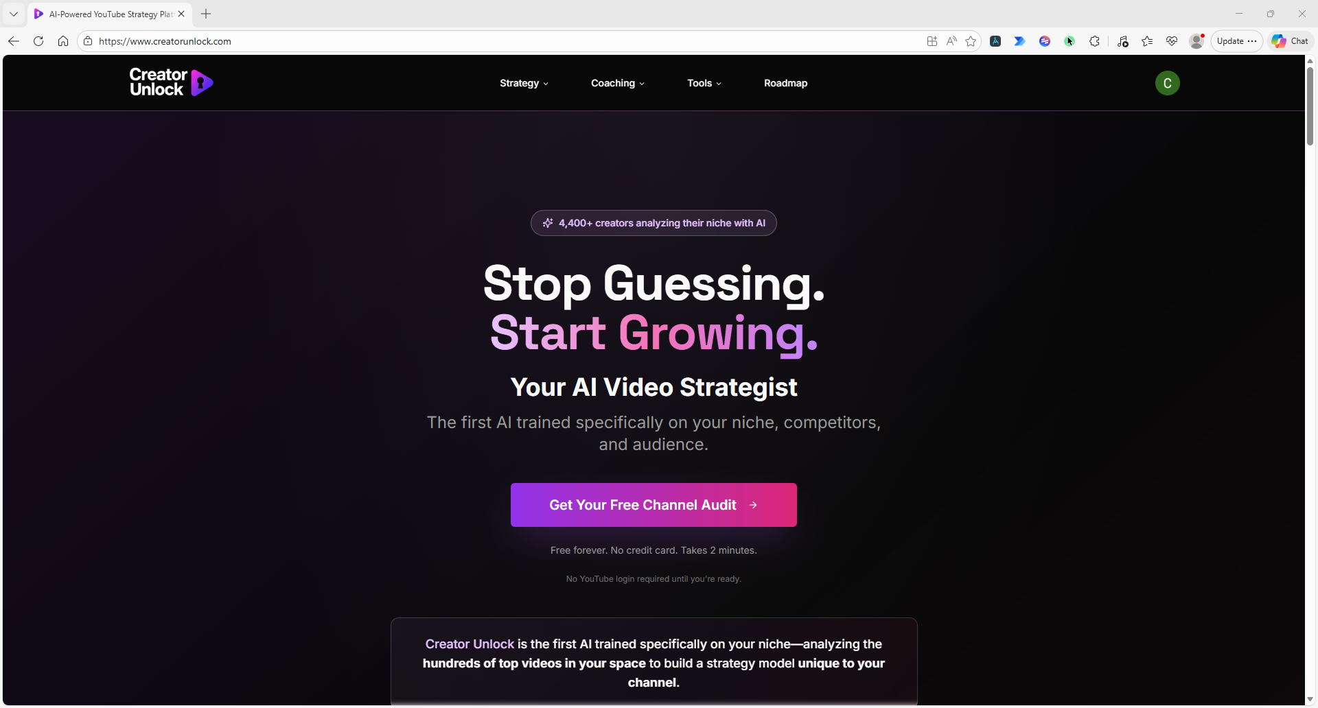 Get Your Free YouTube Channel Audit