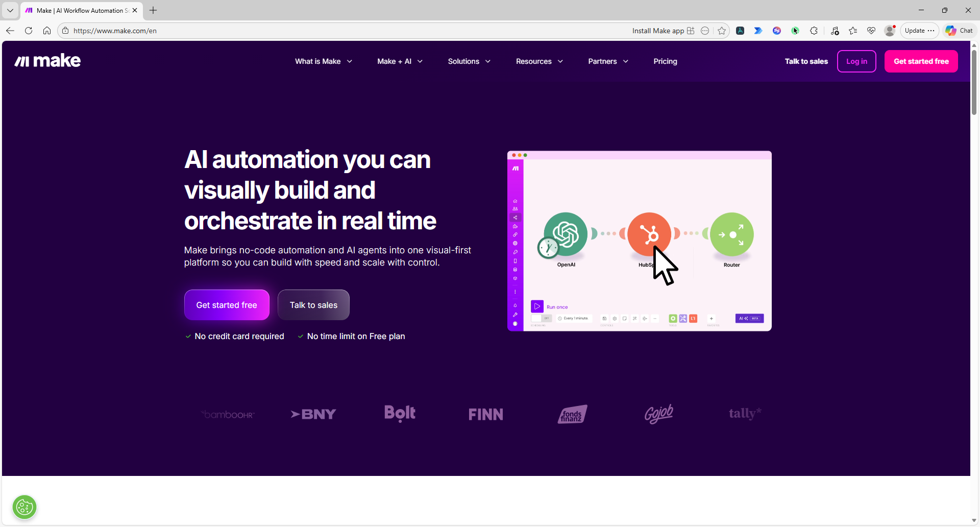 Make.com interface