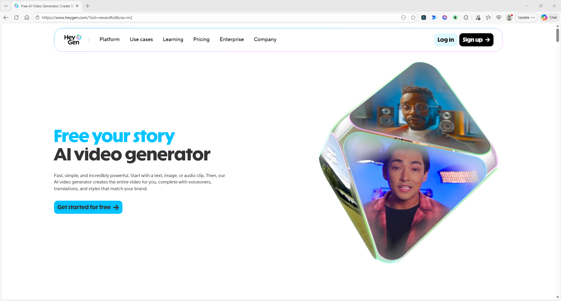 HeyGen interface