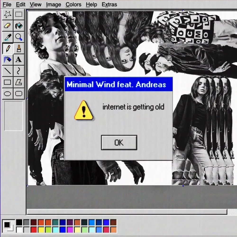 Album "internet is getting old" artwork