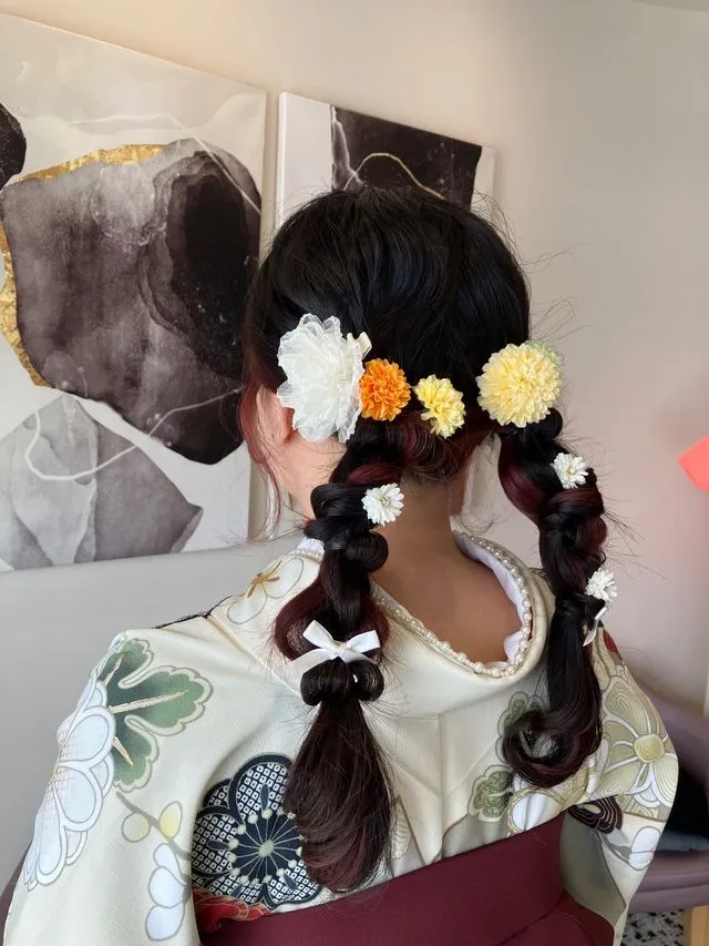 卒業式ヘアセット