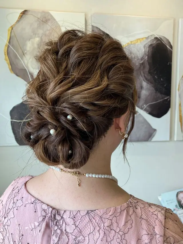 ゆるふわまとめ髪