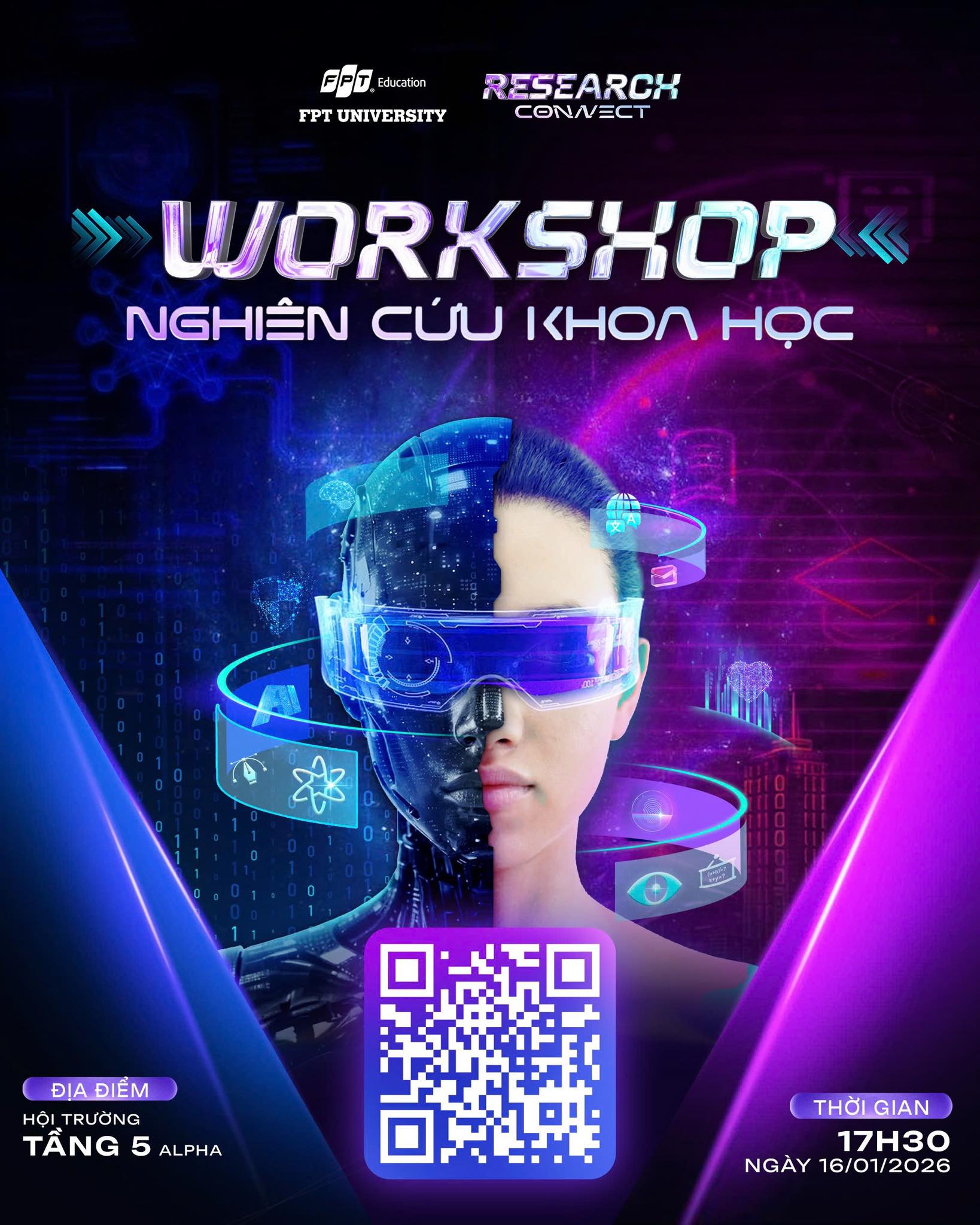Workshop nghiên cứu khoa học  "mở khóa" hành trình chinh phục tri thức từ zero đến hero!