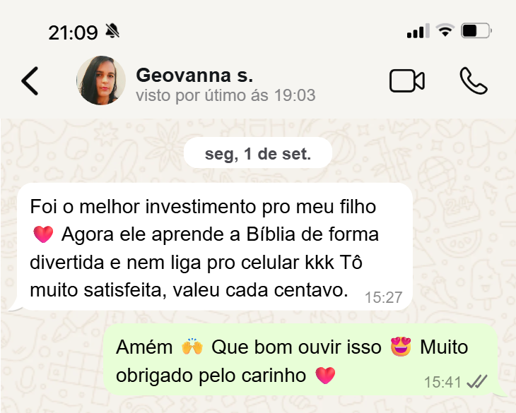 Depoimento de cliente