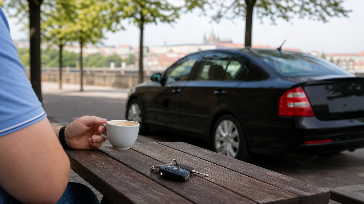 Přehled dokumentů a poznámek nového řidiče taxi připravených před registrací v Praze